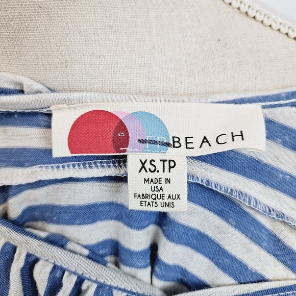 NWOT Free People Beach Stripe Ruffle Tank X-small - Picture 8 of 9